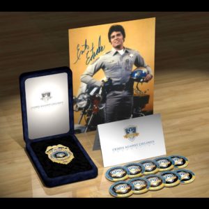 CACF Coins, badge, and signed autograph